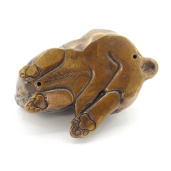 Pair of antique bonze figure FIG77 rabbits view 4