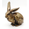 Pair of antique bonze figure FIG77 rabbits view 5
