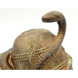 Japanese cast iron figure FIG79 zodiac snake view 2