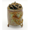 Incensario antiguo japonés de bronce INC29 Sanjisaku vista 3