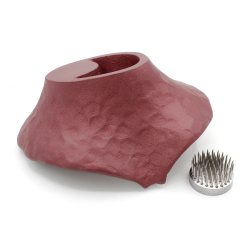 Japanese bronze ikebana vase IK63 Mount Fuji view 4