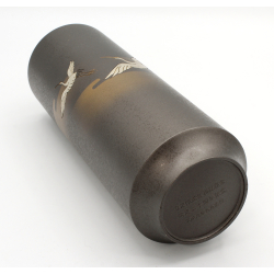 Antique Japanese bronze ikebana vase IK64 view 5