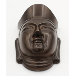 Cast iron Buddhist mask MC5 view 2
