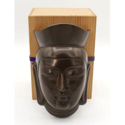 Cast iron Buddhist mask MC5