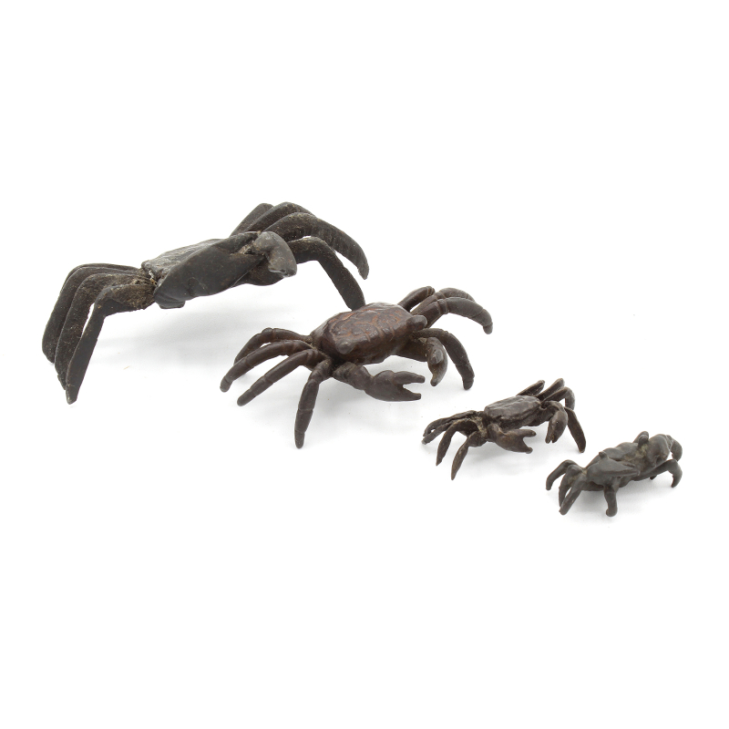 Japanese bronze tenpai 173 pack 4 crabs