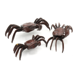 Japanese bronze tenpai 174 pack 3 crabs deluxe Zuiun view 2