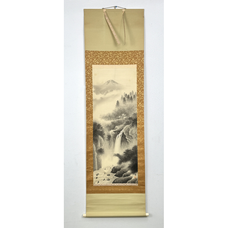 Kakemono pintura antigua japonesa 121 paisaje