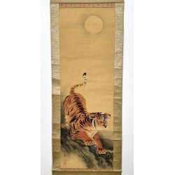 Kakemono old Japanese painting 126 tiger view 2