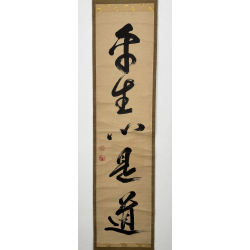 Kakemono old Japanese painting 131 calligraphy view 2