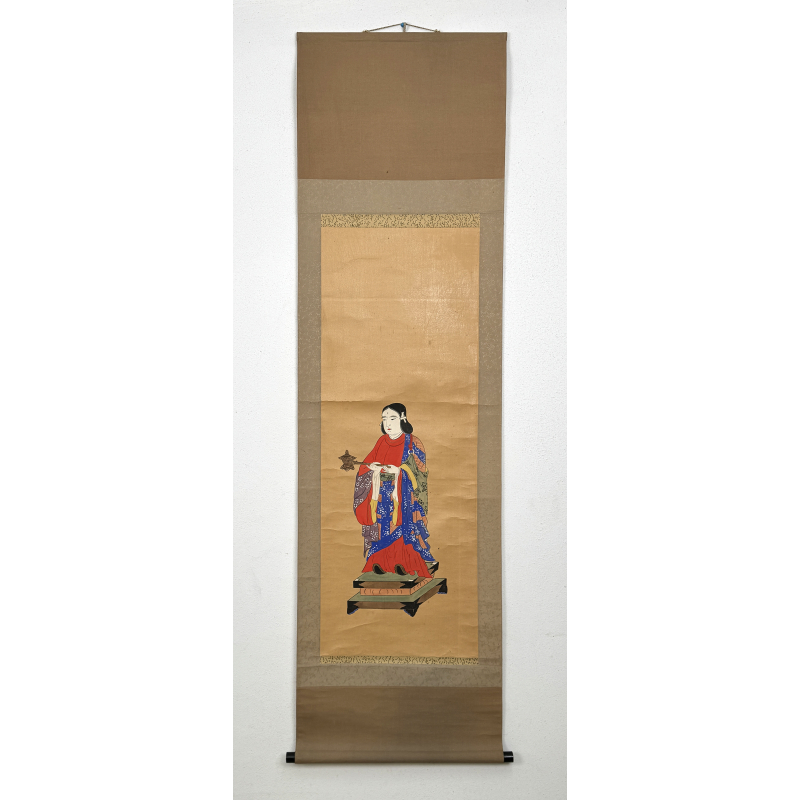 Kakemono old Japanese painting 137 female figure