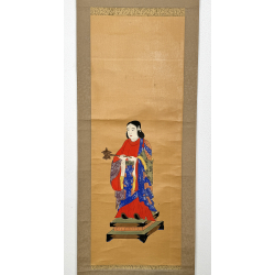 Kakemono old Japanese painting 137 female figure view 2