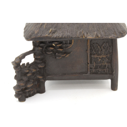 Japanese copper-bronze tenpai-censer 175 hut view 2