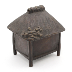 Japanese copper-bronze tenpai-censer 175 hut view 4