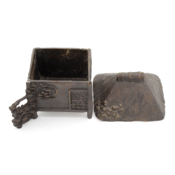 Japanese copper-bronze tenpai-censer 175 hut view 5