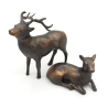 Pair of Japanese metal figurines FIG81 deer