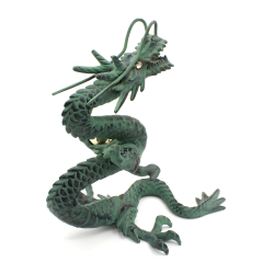 Antique Japanese iron cast figurine FIG83 dragon view 3