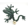 Antique Japanese iron cast figurine FIG83 dragon view 4