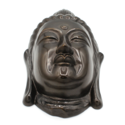 Cast iron Buddhist mask MC6 Kannon Bodhisattva view 2