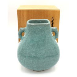 Jarrón antiguo japonés estilo celadon JAR19