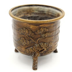 Antique Japanese bronze censer INC32 view 2