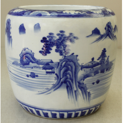 Hibachi antique Japanese vase A008