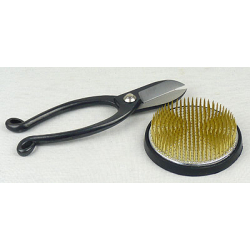 Shears and kenzan ikebana set 11802