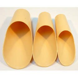 Plastic soil scoops 3 pcs pack