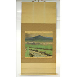 Kakemono old Japanese painting 14 landscape