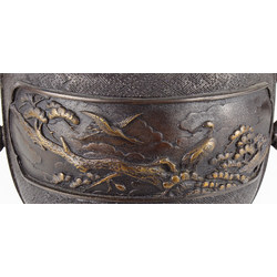 Antique Japanese solid bronze censer MB13