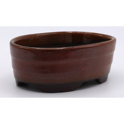 oval pot side view