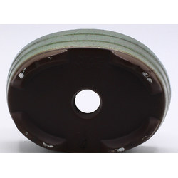 bonsai pot oval back view