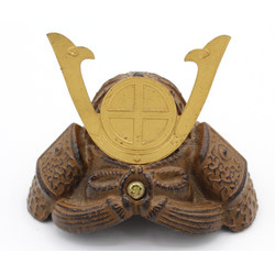 samurai helmet figurine