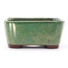 bonsai pot yokn048v1 green rectangular front view