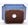 maceta bonsái yokn049a rectangular azul vista trasera
