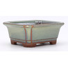 maceta bonsái yokn049v rectangular verde vista lateral