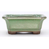 maceta bonsái yokn049v2 rectangular verde vista frontal