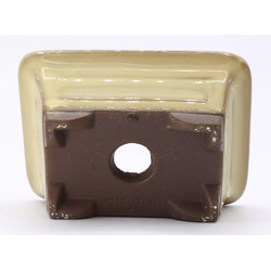 bonsai pot yokn047b white rectangular back view