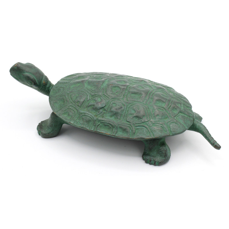 Figura antigua de bronce TT1 tortuga