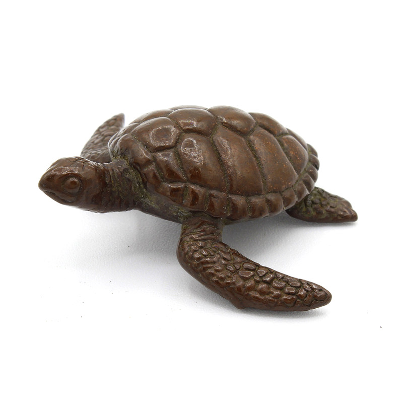Japanese copper-bronze tenpai 75 turtle