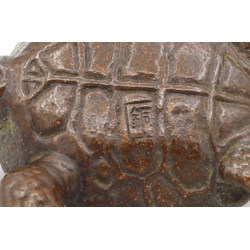 Japanese copper-bronze tenpai 75 turtle view 4