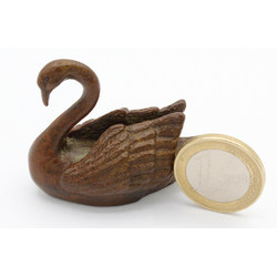 Japanese copper-bronze tenpai 76 swan view 2