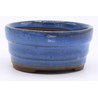 Maceta bonsái YOKN044A circular azul vista frontal 2