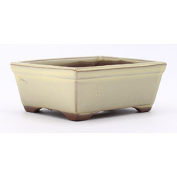 bonsai pot yokn060b rectangular white lateral view