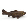 Figura japonesa de bronce en caja KO1 carpa koi vista 3