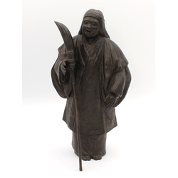 Japanese antique solid bronze figure FIG02