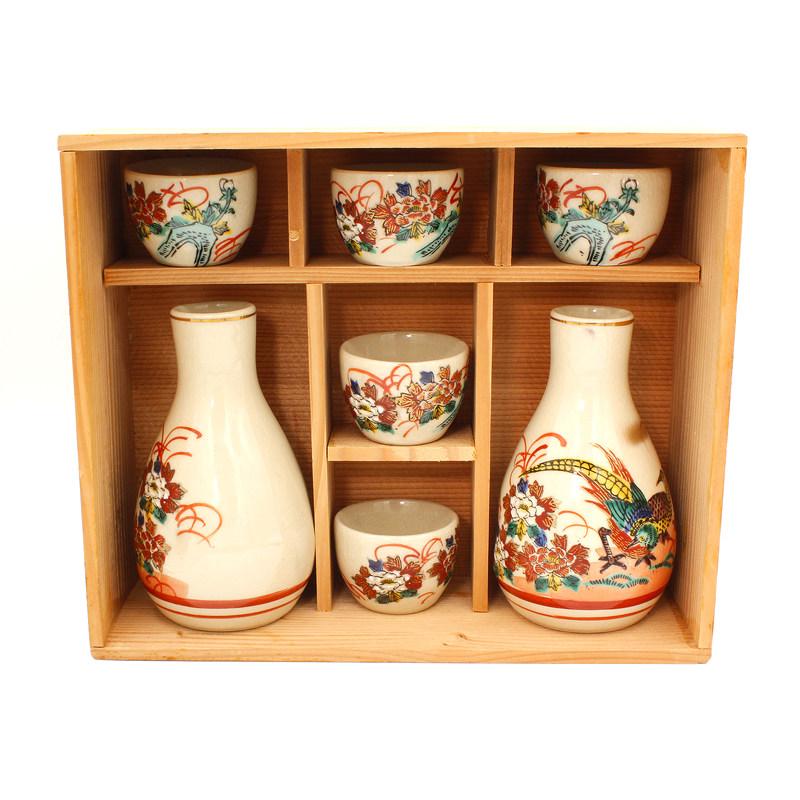 Kutani ceramic JC7 sake set