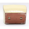 bonsai pot G23BA white rectangular back view