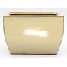 maceta bonsái G23BB rectangular blanca vista frontal
