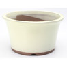bonsai pot yokn015ab round white yokkaichi aereal view