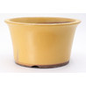 bonsai pot yokn015ao circular ocher yokkaichi frontal view